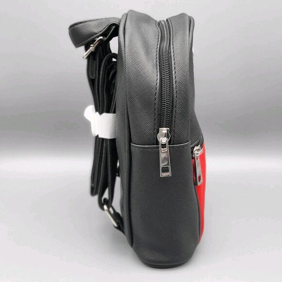 Bioworld Disney Mickey Mouse Mini Backpack Purse With Card Wallet Faux Leather - Picture 8 of 12